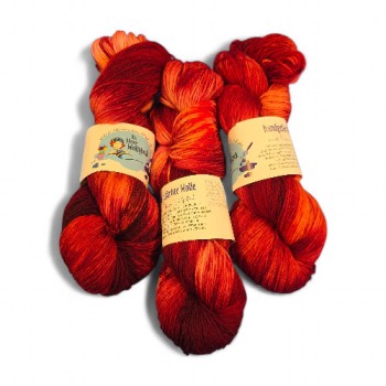 Alpaka-Sockenwolle, Noble Socks "Feuerflausch" (Lanartus)